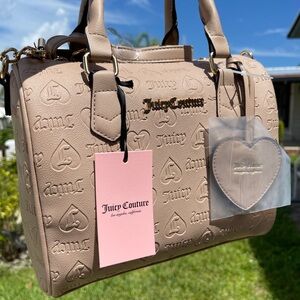 JUICY COUTURE Bestseller Fame Satchel Bag In Cafe